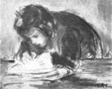Antonina while drawing