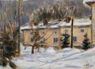 L'Hôpital de Bârnova en hiver