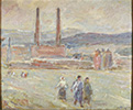 Workers leaving the factory